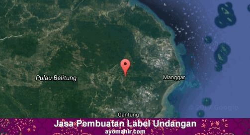 Jasa Pembuatan Label Undangan Murah Belitung Timur