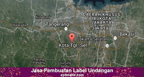 Jasa Pembuatan Label Undangan Murah Kota Tangerang Selatan