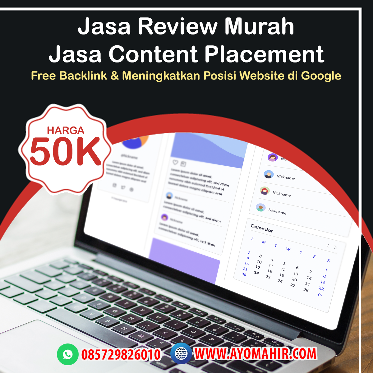 Jasa Review Murah, Jasa Content Placement Murah
