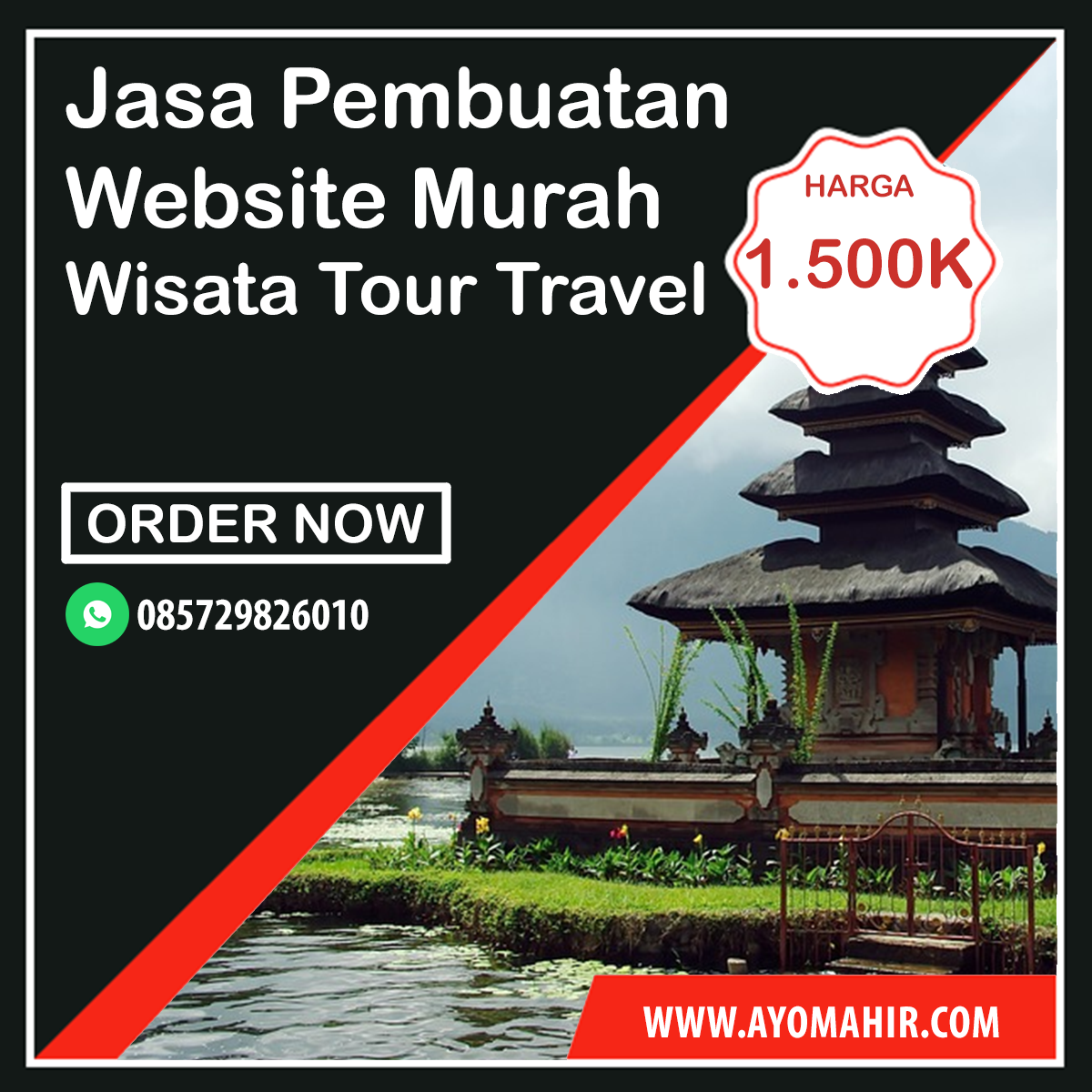 Jasa Pembuatan Website Wisata Tour Travel Agent Murah